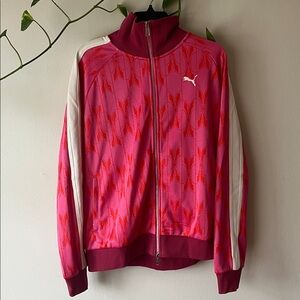 Puma  Pink and Red Bomber Jacket